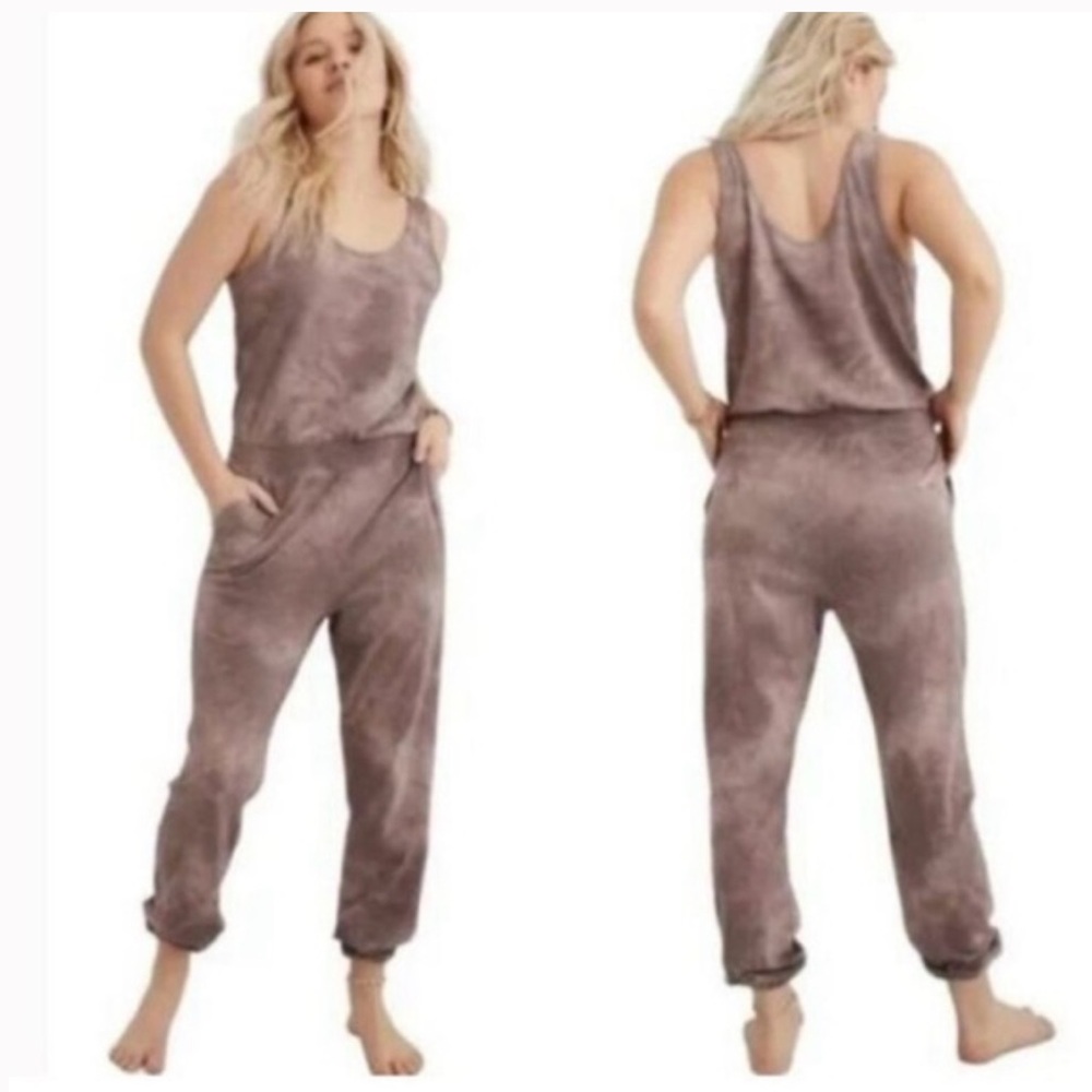 aerie Mauve Tie-Dye Jumpsuit